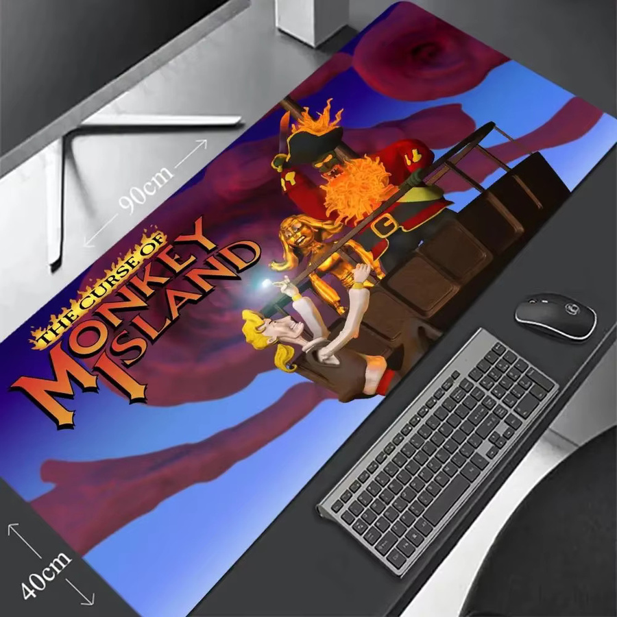 Monkey Island XXL-Gaming-Mauspad rutschfest, B/T: 90 x 40 cm, Multicolour - Bild 2