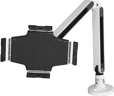 StarTech.com Schreibtisch-Tabletständer mit Gelenkarm für iPad oder Android, Weiß - Bild 1