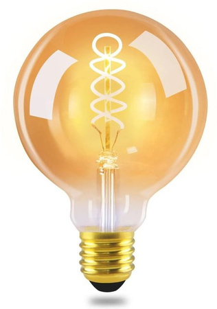 NETTLIFE LED Leuchtmittel aus Glas mit Filament in Transparent und Warmweiß, E27, Vintage-Design