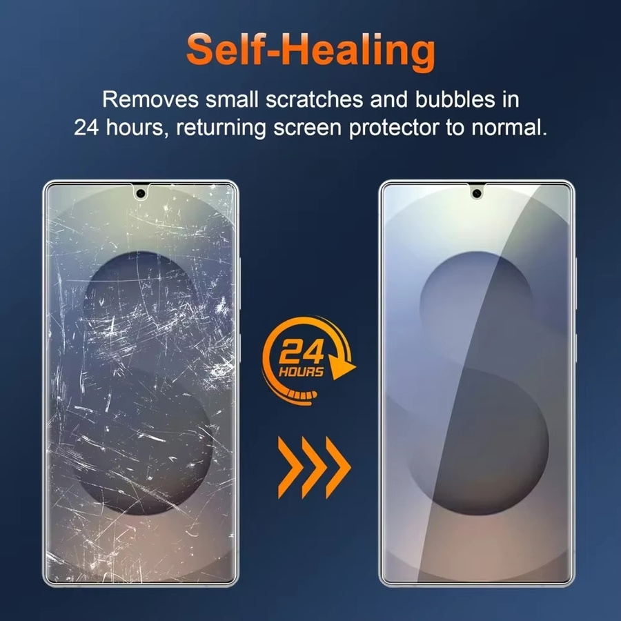 3er-Pack Samsung Galaxy S25 S24 S23 Ultra S22 S21 Plus S24 S23 FE Anti-Spy Hydrogel Displayschutzfolie mit vollständiger Abdeckung und Randdeckung - Bild 3