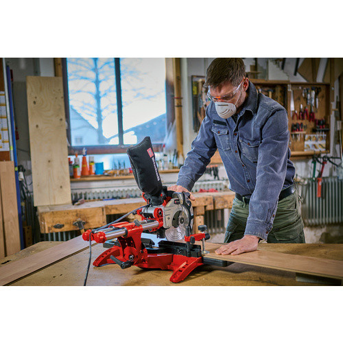 Einhell Zug-Kapp- und Gehrungssäge TC-SM 2131/1 Dual, Schwarz, 1800 W, Sägeblatt-Durchmesser: 210 mm - Bild 2