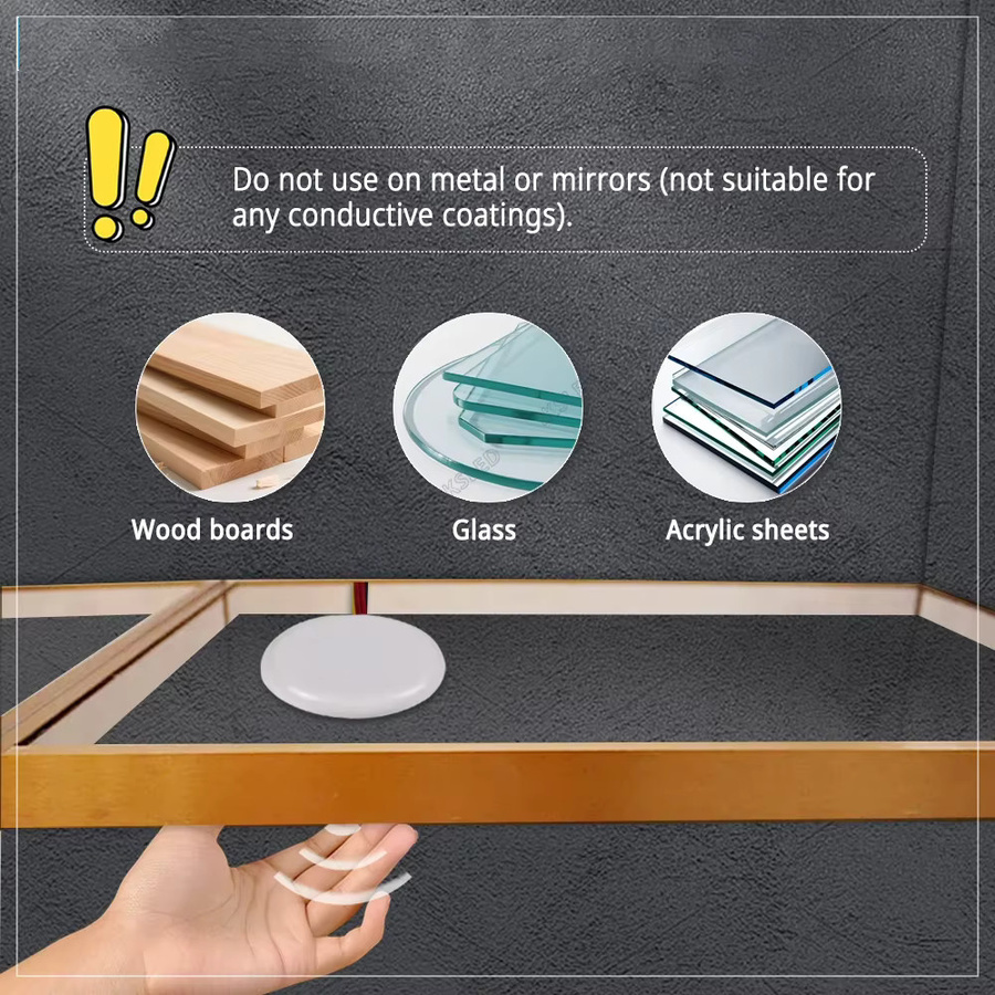 IKSLED Touch-Gesten-Sensor-Dimmer für kabellose Installation durch Holz, DC 3,7–24 V, 5 A, zur Steuerung von LED-Streifenlichtern - Bild 2