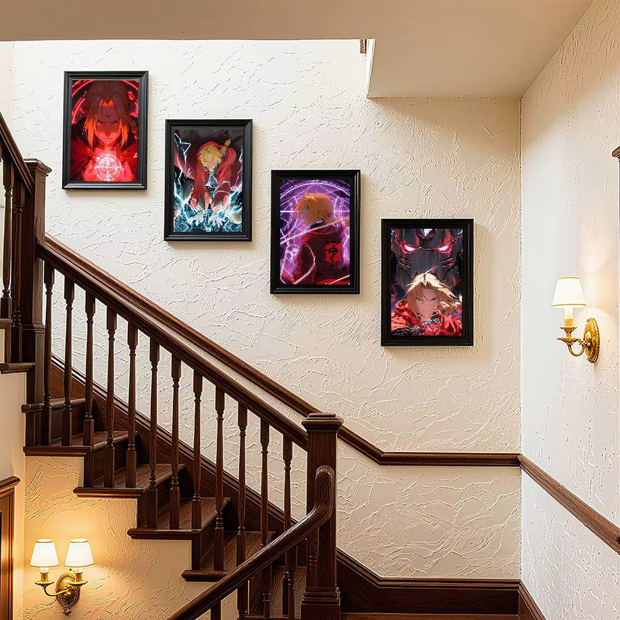 Kayou Fullmetal Alchemist Anime-Poster Kunstdruck aus Papier in Multicolour, B: 15,0 cm, H: 10,0 cm - Bild 4
