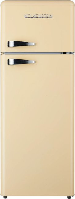 Wolkenstein Retro-Kühl-Gefrierkombination GK212.4RT Creme, 2-türiges Design, B/T/H: 54,5 x 62,6 x 145,6 cm - Bild 1