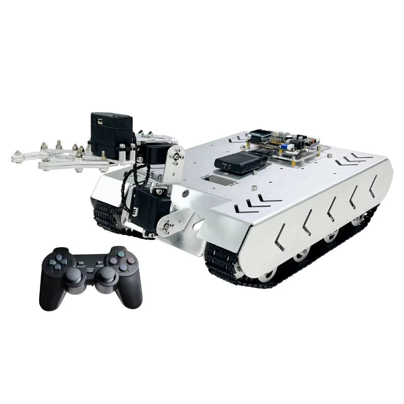 GoLingLing TS100L RC Panzer-Chassis, Geländegängige Raupenplattform, Metall - Bild 3