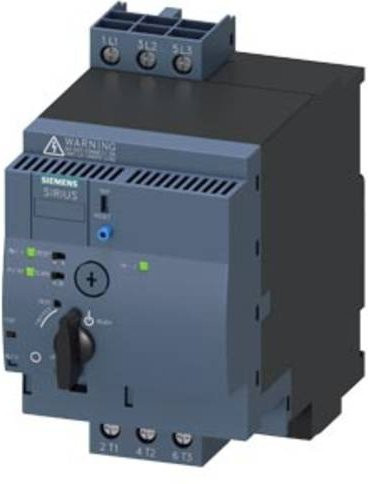Siemens Wendestarter 3RA6250-1EB34 in Grau mit 32A Nennstrom und 15kW Motorleistung bei 400V - Bild 1