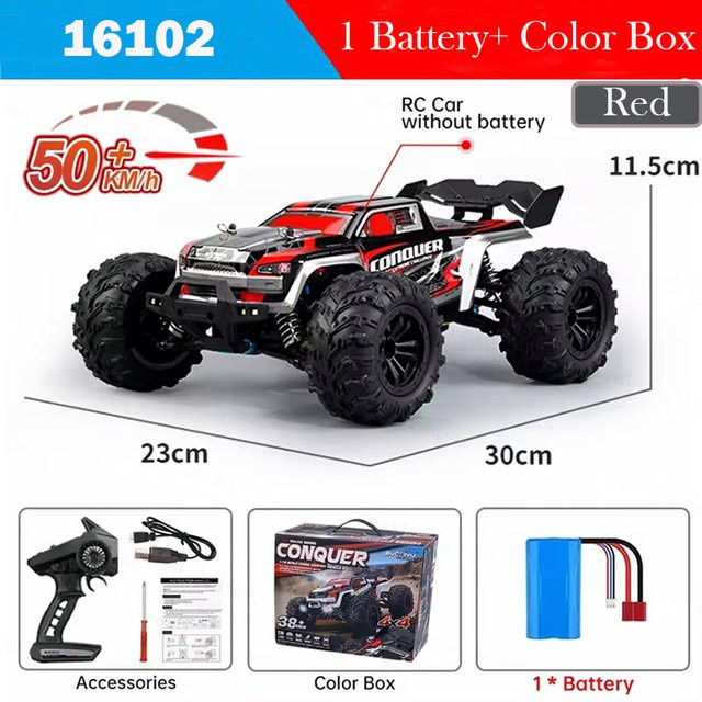 WLTOYS RC-Auto, LKW, mit LED, ferngesteuert, Off-Road, 4WD Drift - Bild 1