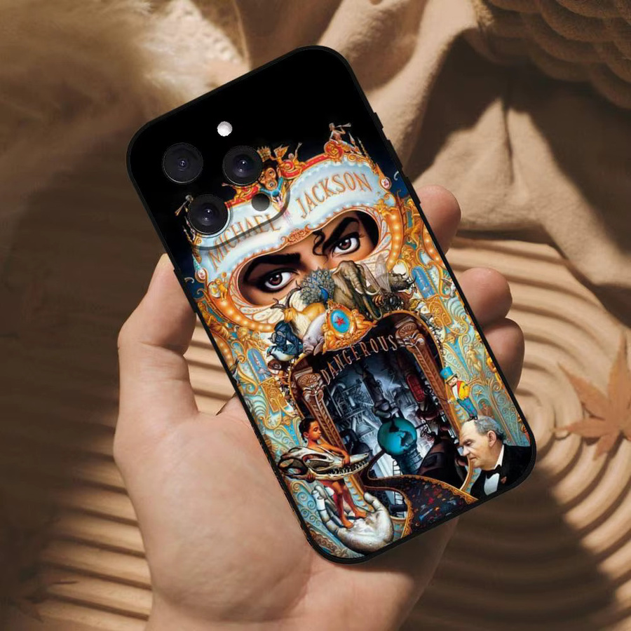 Handyhülle Michael Jackson Design für iPhone 17 16 15 14 13 12 11 Pro Max Plus Mini aus weichem TPU in Multicolor - Bild 6
