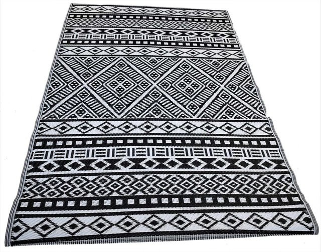 Jet-Line Outdoor Teppich Scarlett Schwarz Gemustert B/T: 150 x 240 cm - Bild 2