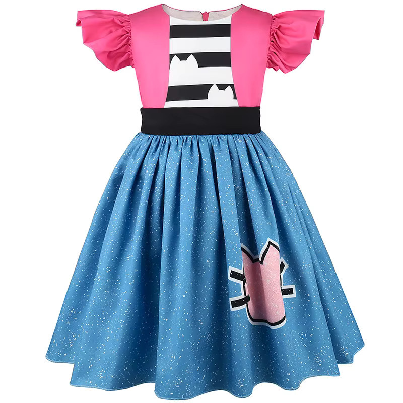 Cartoo Doll Prinzessinnenkleid mit Stirnband, Blau, Textil - Bild 2
