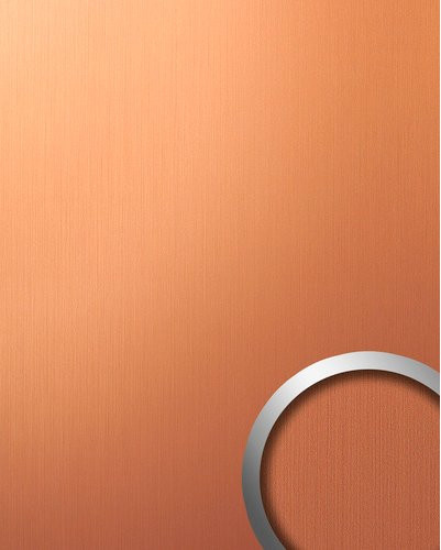 Wallface Dekorpaneel in Metalloptik Braun gebürstet mit Stein-Look, matt, B: 100 cm, H: 260 cm, T: 0,1 cm - Bild 1