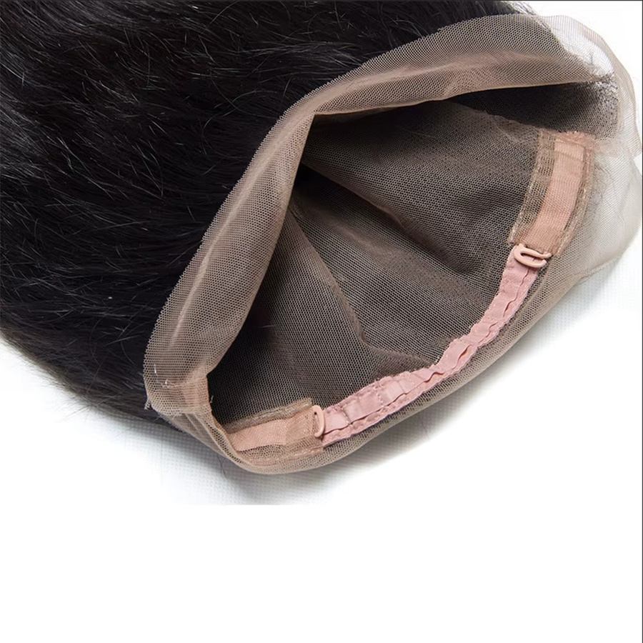 Linhua Frontal-Echthaarverlängerung, Remy-Haar, glatt, 25,4–55,9 cm - Bild 3