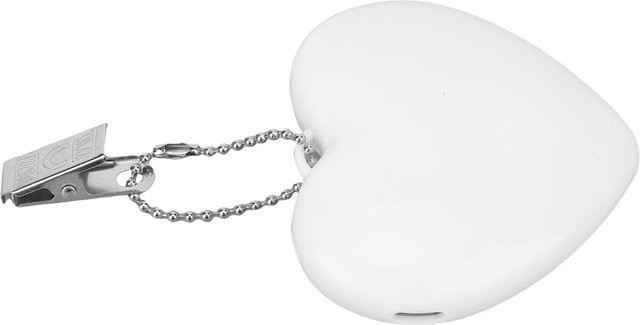 Igeteck Wiederaufladbare LED-Taschenlampe in Herzform mit Touch-Funktion, Weiß - Bild 1