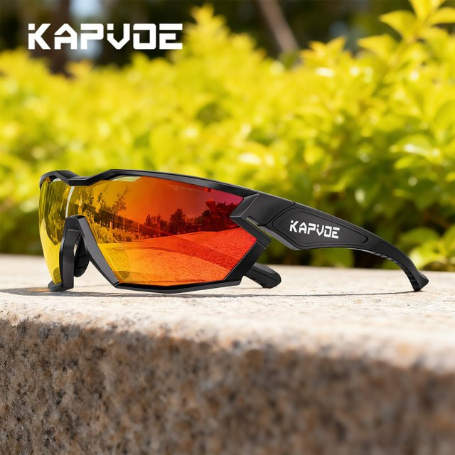 Kapvoe Sportsonnenbrille, Unisex, Vollrand, TR90 - Bild 1