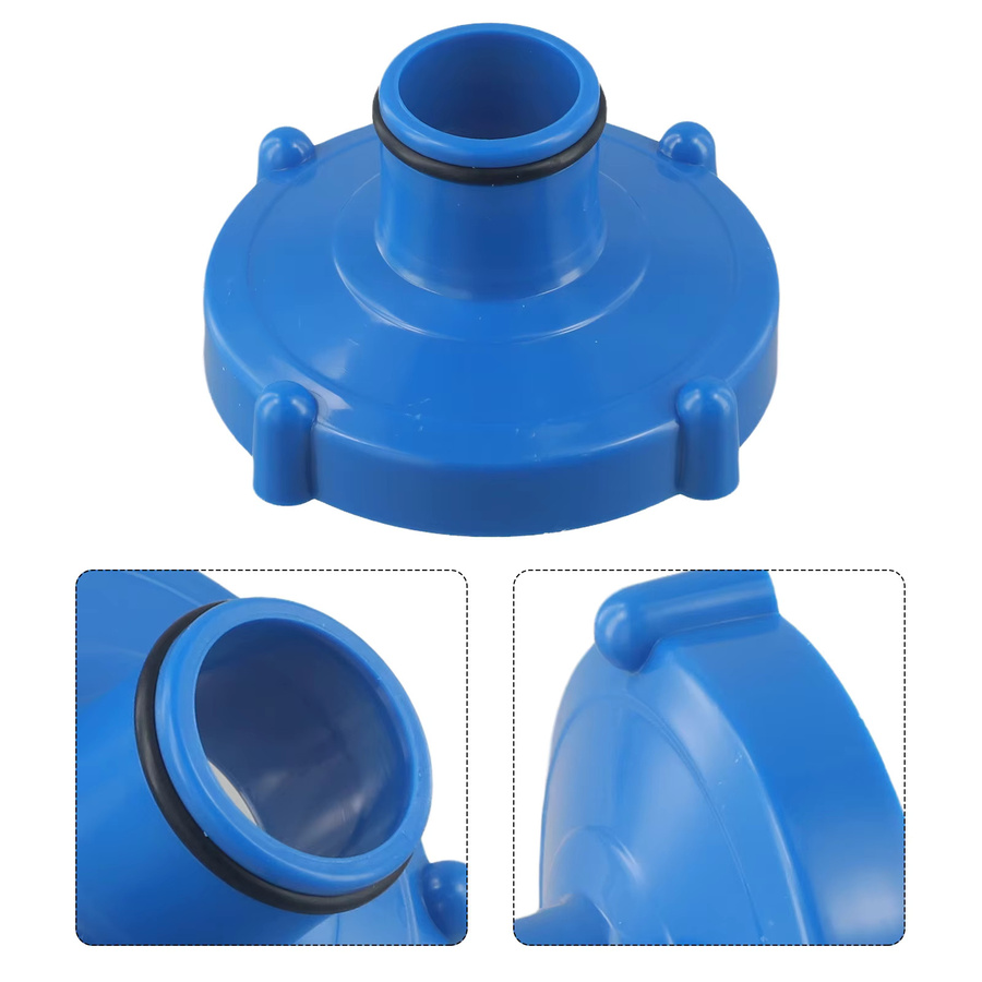 Intex Schwimmbad-Schlauchadapter aus blauem PVC mit 80 mm auf 32 mm Anschluss - Bild 2