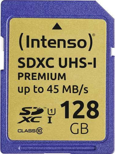 Intenso Premium SDXC-Speicherkarte 128 GB UHS-I Class 10 - Bild 1