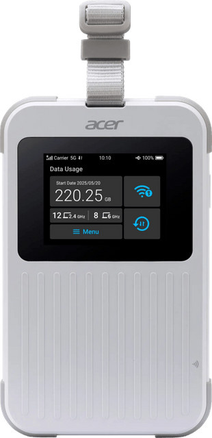 Acer Connect M6E WiFi 6E Tri-Band Router mit LTE/5G und Cellular in Weiß - Bild 1