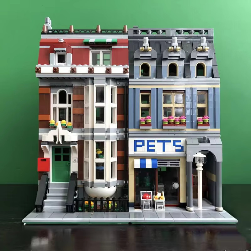 LEGO Tierhandlung, Konstruktions-Straßenansicht-Set, 2032 Teile - Bild 5