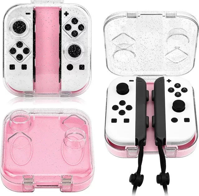 Hayoumon Transparente Aufbewahrungsbox für Nintendo Switch und OLED Joypad-Griffe als staubdichte PC-Schutzhülle - Bild 1