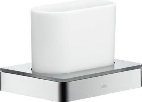 Hansgrohe Axor Zahnglas aus Glas mit Wandmontage und Halterung in Chrom - Bild 1