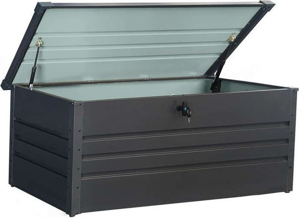 HC Garten & Freizeit Metall-Aufbewahrungsbox in Anthrazit, B/T/H: 165 x 70 x 62 cm