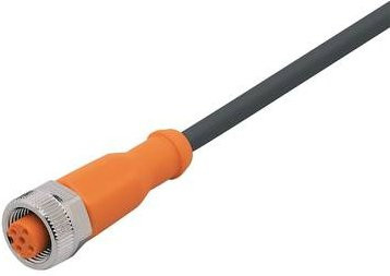 ifm Electronic Anschlussleitung EVC196 Buchse gerade, Farbe: Orange, Länge: 1 m, Polzahl: 5 - Bild 1