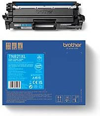 Original Brother Tonerpatrone TN-821XLC Cyan für Laserdrucker - Bild 1