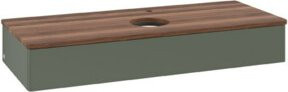 V&B Waschtischunterschrank Antao ohne Frontstruktur, Farbe: Weiß, B/T/H: 120 x 50 x 19 cm - Bild 1