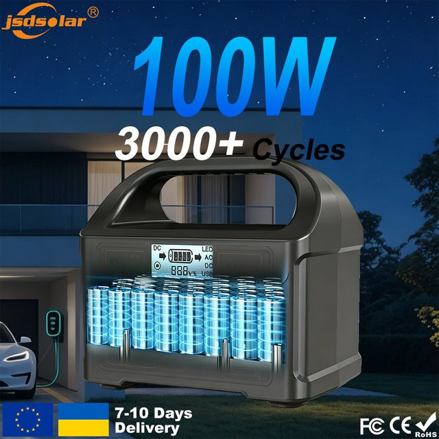 JDSolar LiFePO4-Akku 12,8V 76,8Wh mit Smart BMS und LED-Licht für Wohnmobile und Camping - Bild 1
