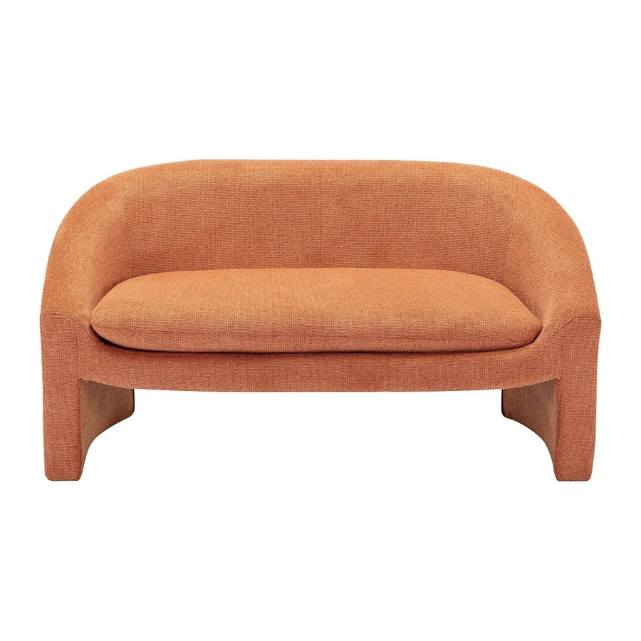 Vente-unique Sofa Ossana in Terracotta, Breite: 137 cm - Bild 2