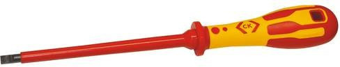 C.K Dextro VDE Schlitz-Schraubendreher T49144-055 in Rot mit 5,5 mm Klingenbreite und 125 mm Klingenlänge - Bild 1