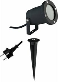 EVN Lichttechnik LED-Gartenstrahler Schwarz aus ALU mit Erdspiess IP54 GU10 35W - Bild 1