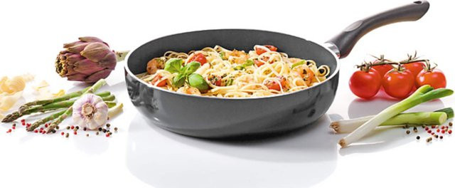 Karl Krüger Aluminium Pfanne Venezia Saute Pan, Schwarz, Durchmesser: 28 cm - Bild 2