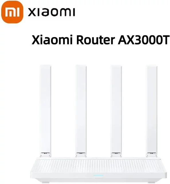 Xiaomi AX3000T WiFi 6 Router mit Mesh Netzwerk und Gigabit Ethernet Ports in Weiß - Bild 1