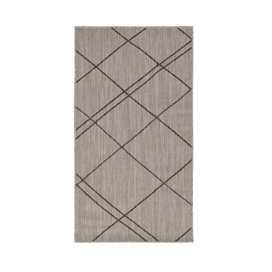 Vercai Rugs Teppich Terrace Karo Hellgrau Kiesel B: 160 cm, T: 220 cm - Bild 2
