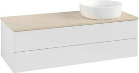 V&B Waschtischunterschrank Antao mit Beleuchtung, Farbe Weiß, B/T/H: 120 x 50 x 50 cm - Bild 1