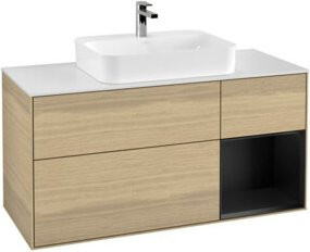 V&B Waschtischunterschrank Finion in Eiche lackiert, Breite: 120 cm, Tiefe: 50,1 cm, Höhe: 50,1 cm - Bild 1