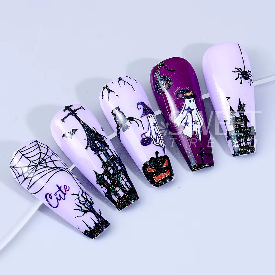SWEET TREND Nagelaufkleber Halloween, 12 Stück, Unisex - Bild 2