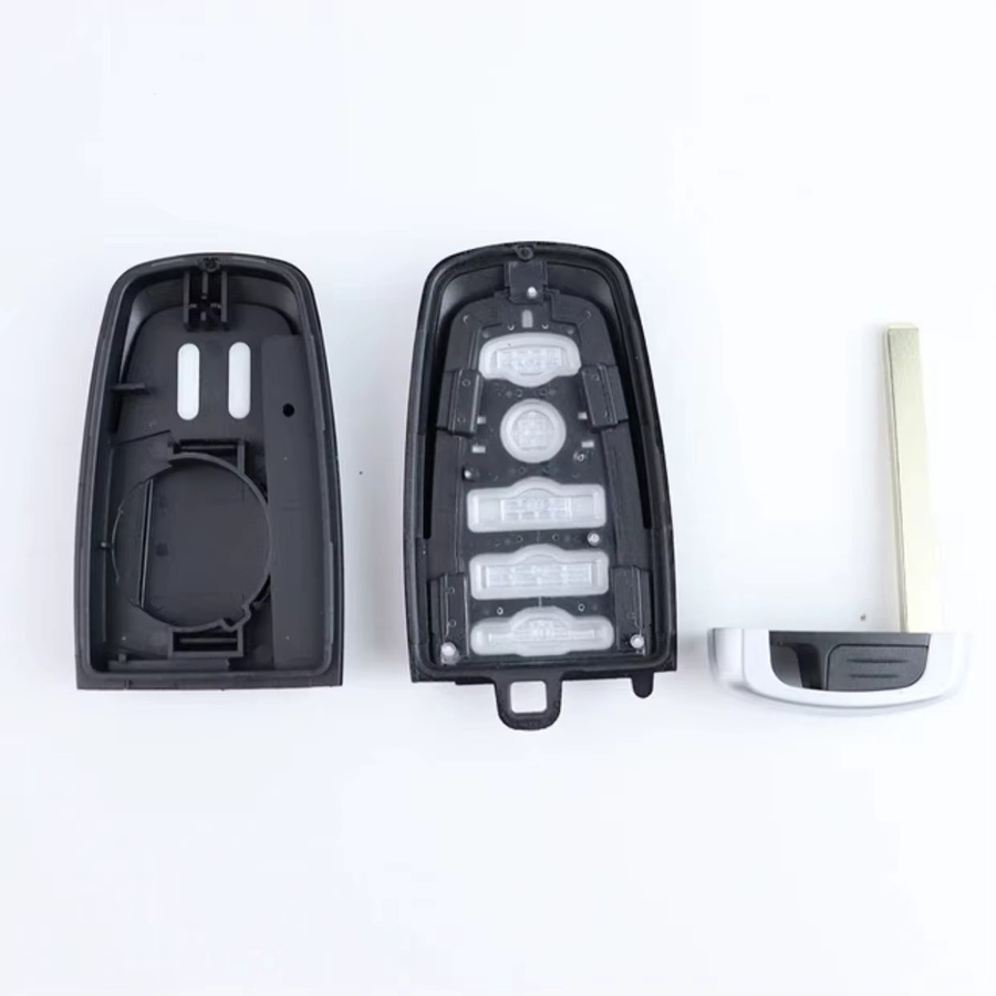 QCONTROL Ersatzgehäuse für Ford Autoschlüssel in Schwarz für Mondeo, Escape, Ranger, Fusion, Mustang, Raptor, Explorer und F-Serie (4/5 Tasten) - Bild 2