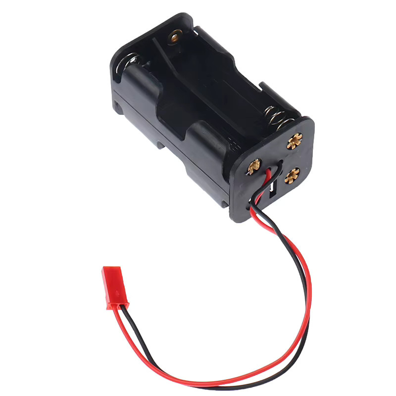 ZTOYL RC 4 x AA Batteriehalter mit Futaba-Stecker in Schwarz für Empfänger, Autos, Flugzeuge und Boote - Bild 4