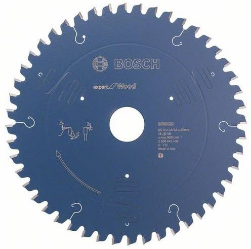Bosch Kreissägeblatt Expert for Wood mit 48 Zähnen, Durchmesser: 210 mm, Bohrung: 30 mm, Dicke: 2,4 mm, blau - Bild 1