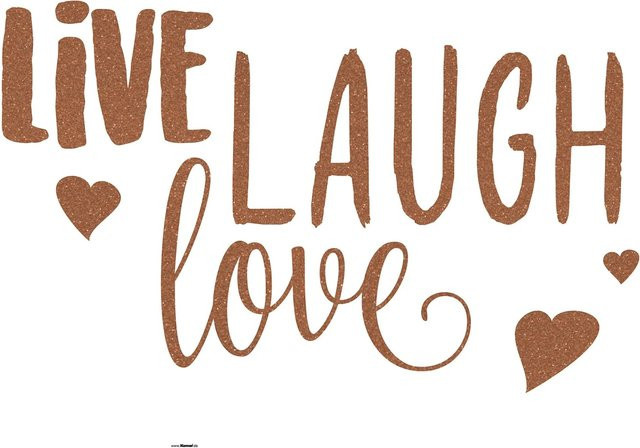 Komar Deko-Sticker Live Laugh Love B: 50 cm, H: 70 cm - Bild 1