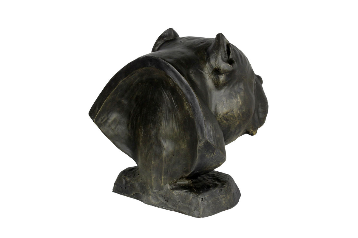 Art-Dog American Bully I Hundebüste aus Kunstharz in Braun zur Dekoration für Garten und Wohnzimmer - Bild 7