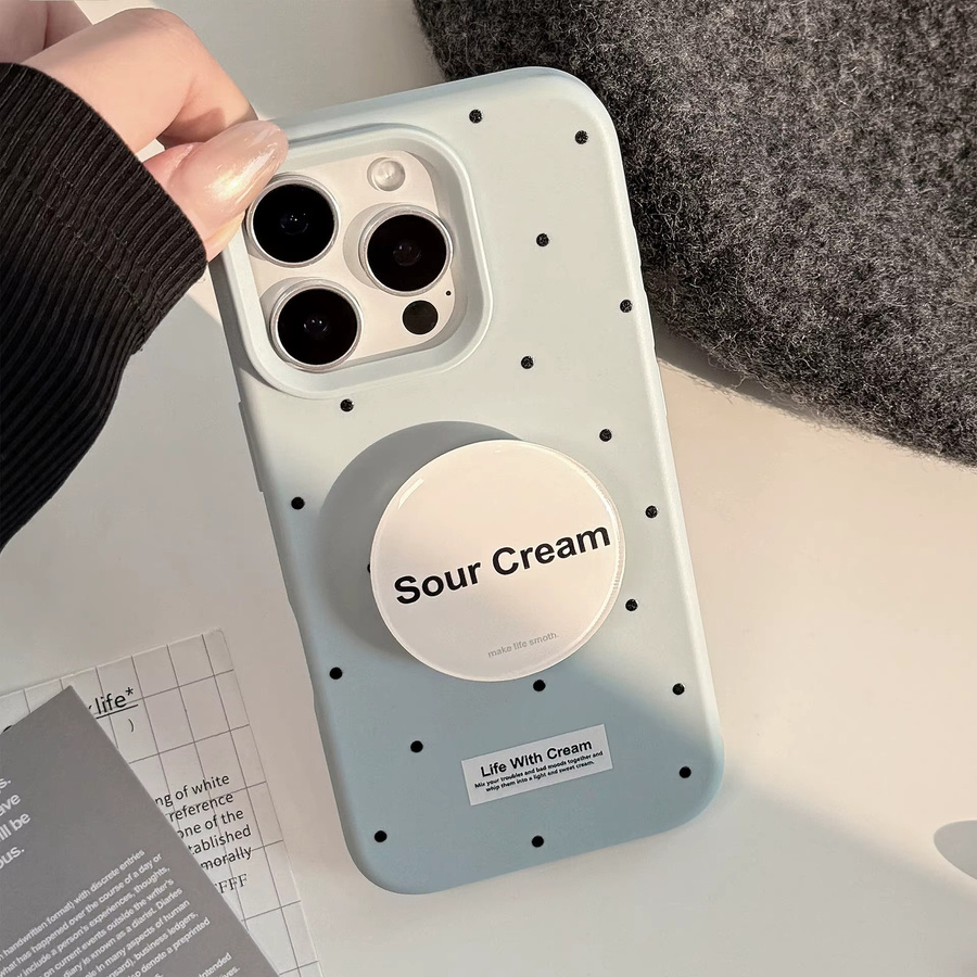 Stoßfeste Handyhülle mit koreanischem Wellenpunkt-Design für Apple iPhone 16 15 14 13 12 Pro Max, weiche Schutzhülle - Bild 2