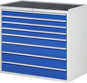 Rau Schubladenschrank XXL mit 8 Schubladen und Anti-Rutsch-Matten aus Stahlblech - Bild 1