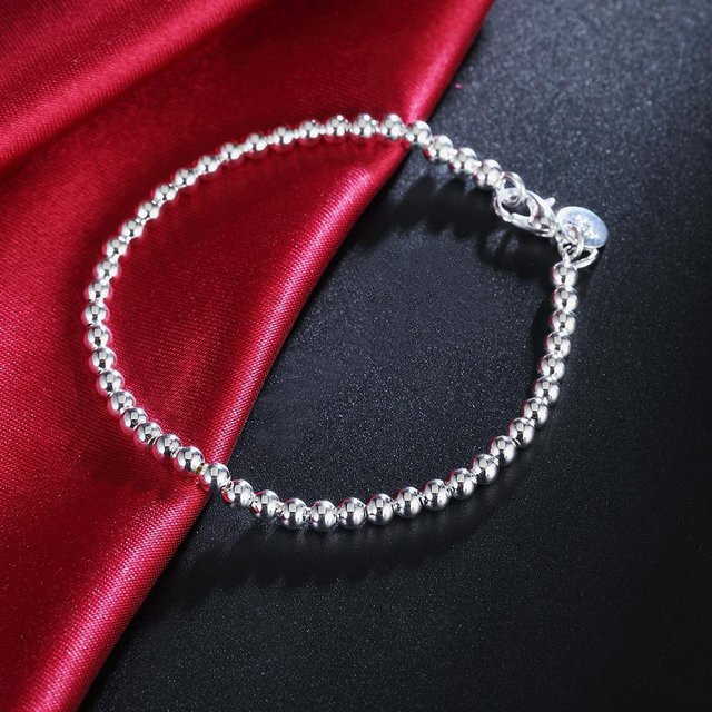 Armband 925 Silber, Perle, 18cm, Damen - Bild 1