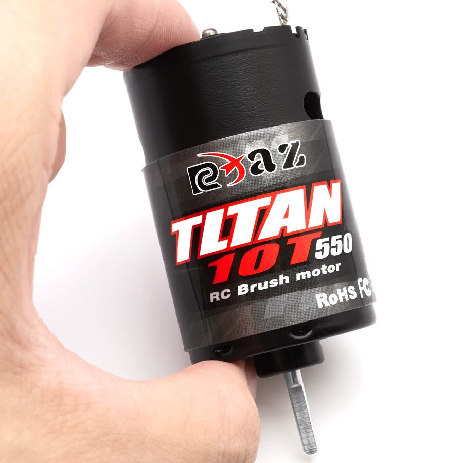 RCXAZ RC 550 Bürstenmotor 10T-55T 320A Hochspannungs-Bürsten-Regler, Metall, Schwarz - Bild 3
