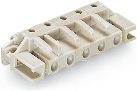 WAGO Buchsengehäuse-Platine 722, 50 Stück, beige, Rastermaß: 7,50 mm - Bild 1