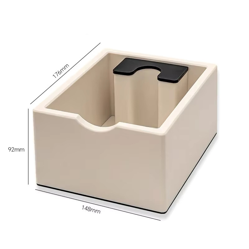 JUSTINLAU Espresso Knock Box Kaffeesatz-Behälter aus Acryl und Kunststoff in Grau - Bild 3