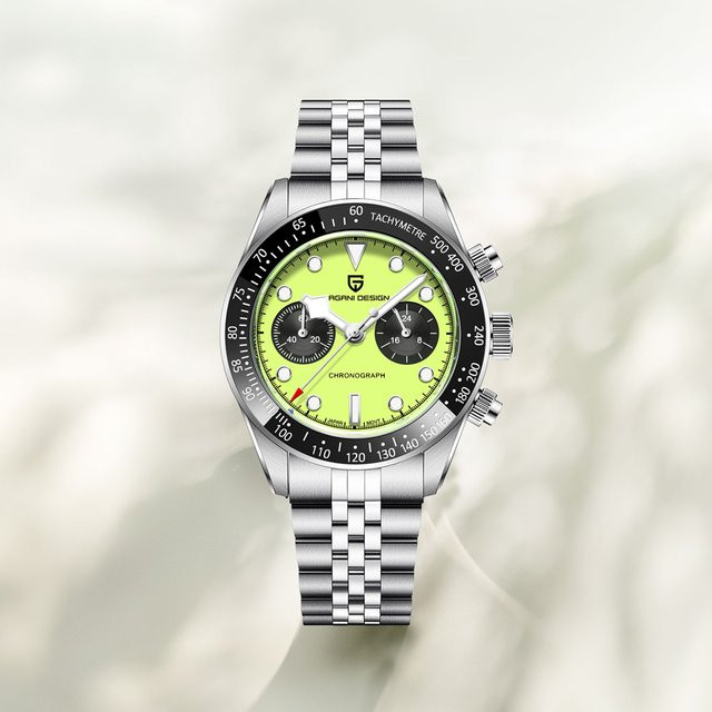PAGANI DESIGN Chronograph, Quarz, Edelstahl, Silber, Herren - Bild 1